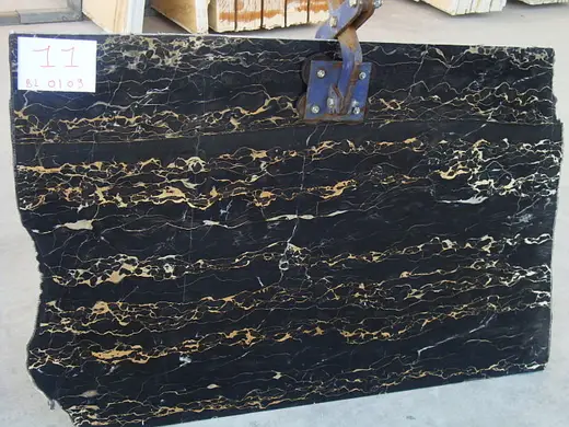 Portoro Extra marble slab surface – Marmi di Carrara – charcoal, light grey (13)