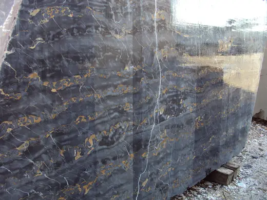 Portoro Extra marble slab surface – Marmi di Carrara – charcoal, violet (3)