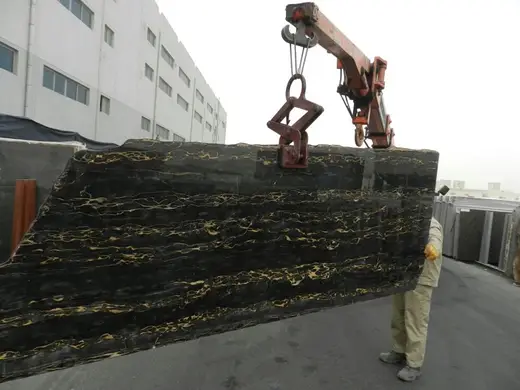 Portoro Extra marble slab surface – Marmi di Carrara – black (6)