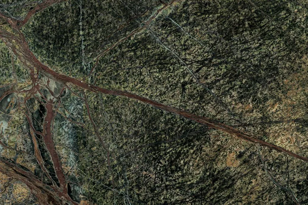 Rain Forest Green mármol, superficie de losa – Marmi di Carrara – antracita, negro (2)