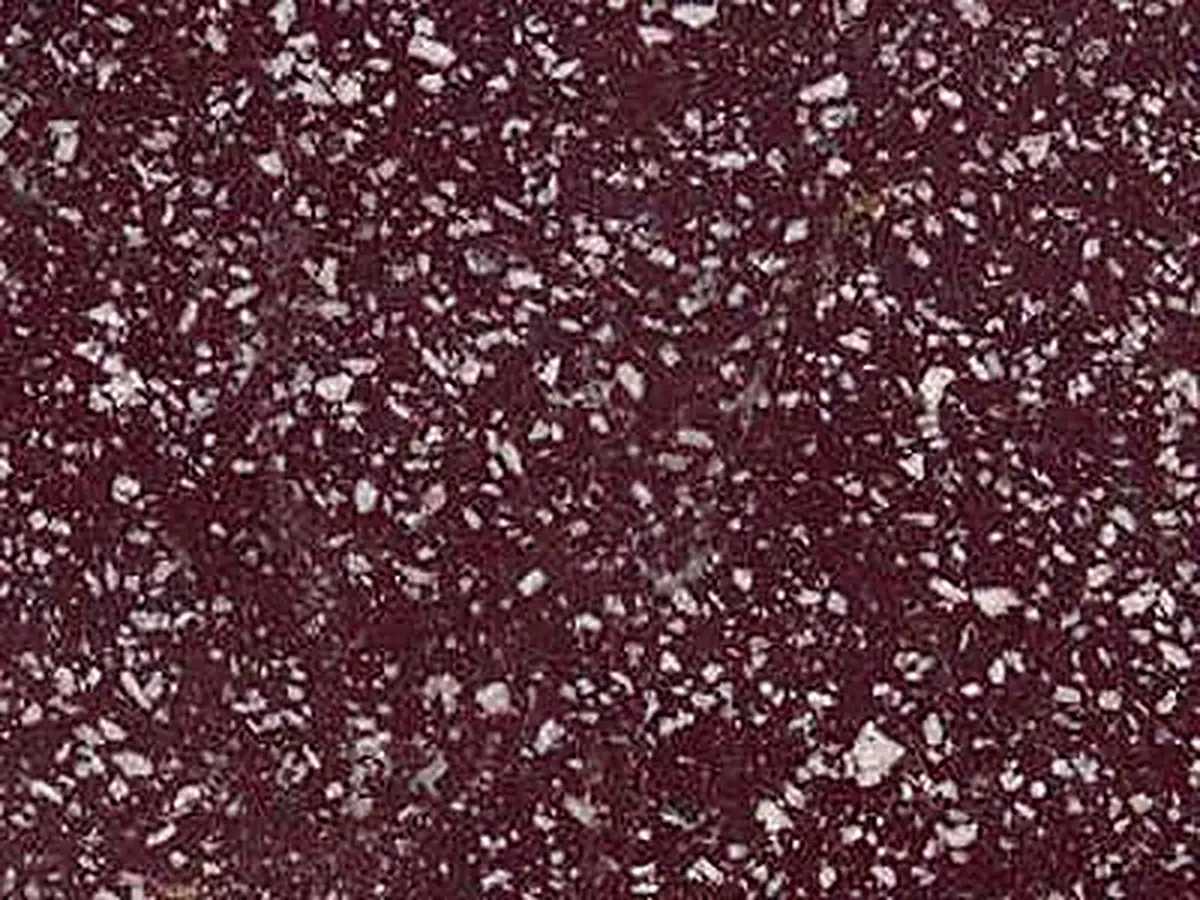 Red Porphyry slate polished sample – Marmi di Carrara – charcoal, violet (1)