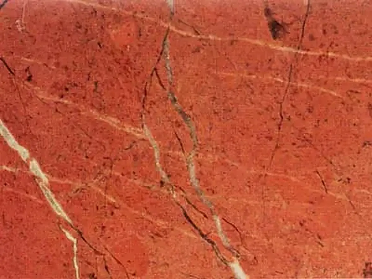 Rojo Alicante известняк, полированный образец – Marmi di Carrara – ржаво-красный, золотистый (1)