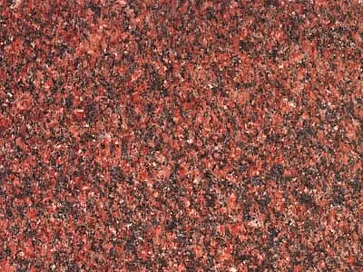 Rojo Altamira granito, campione lucido – Marmi di Carrara – rosso ruggine, marrone (1)