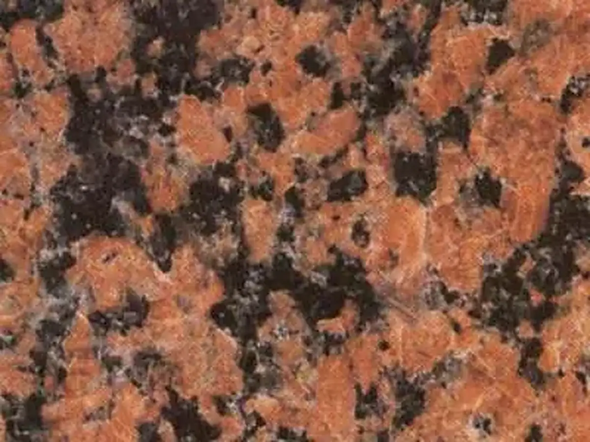 Rose de la Clarte гранит, полированный образец – Marmi di Carrara – золотистый, антрацитовый (1)