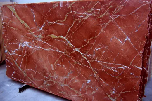 Rosso Alicante marble slab surface – Marmi di Carrara – rust red (2)