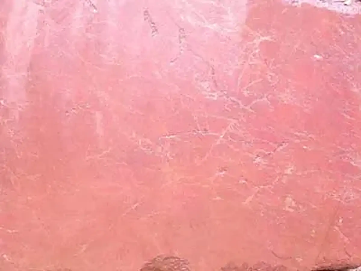 Rosso Bukale Kalkstein, polierte Probe – Marmi di Carrara – rosa, elfenbein (1)