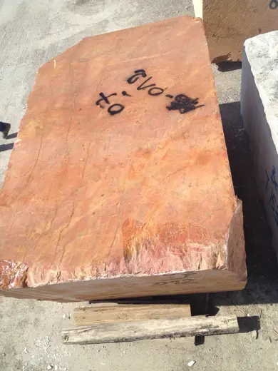 Rosso Damasco marble slab surface – Marmi di Carrara – pink, brown (40)