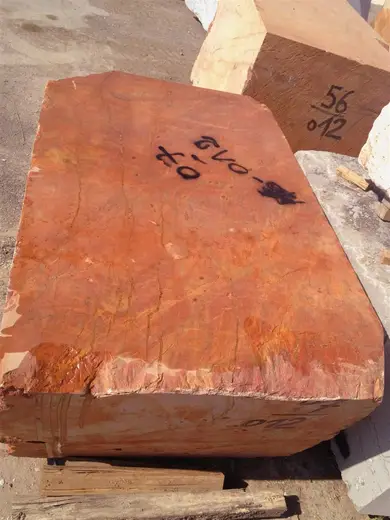 Rosso Damasco marble slab surface – Marmi di Carrara – gold, brown (47)