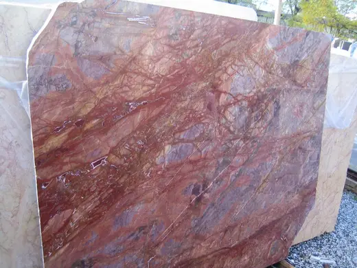 Rosso Damasco marble slab surface – Marmi di Carrara – grey, brown (51)