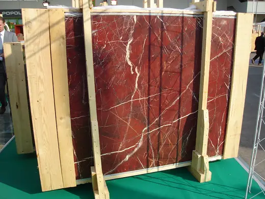 Rosso Diaspro mármol, superficie de losa – Marmi di Carrara – marrón, beige (12)