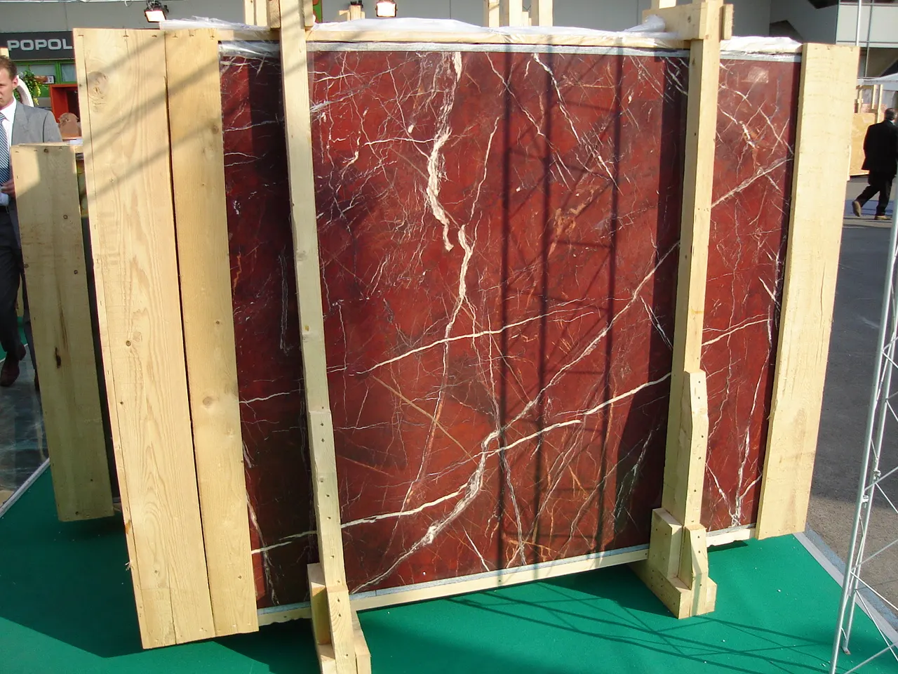 Rosso Diaspro marble slab surface – Marmi di Carrara – brown, beige (12)