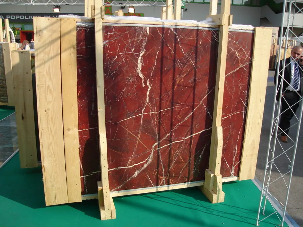 Rosso Diaspro marbre, surface de dalle – Marmi di Carrara – beige, rouge rouille (13)