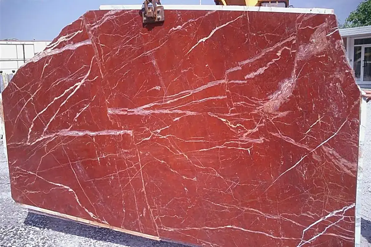 Rosso Diaspro marble slab surface – Marmi di Carrara – rust red, light grey (19)