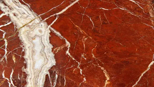 Rosso Diaspro marmo, superficie di lastra – Marmi di Carrara – rosso ruggine, beige (4)