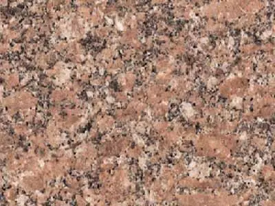 Salmon Granit, polierte Probe – Marmi di Carrara – gold, grau (1)
