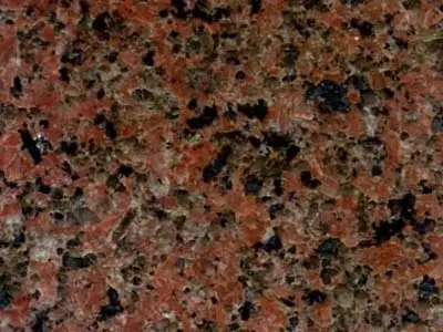 Saolin Hong granite polished sample – Marmi di Carrara – brown, black (1)