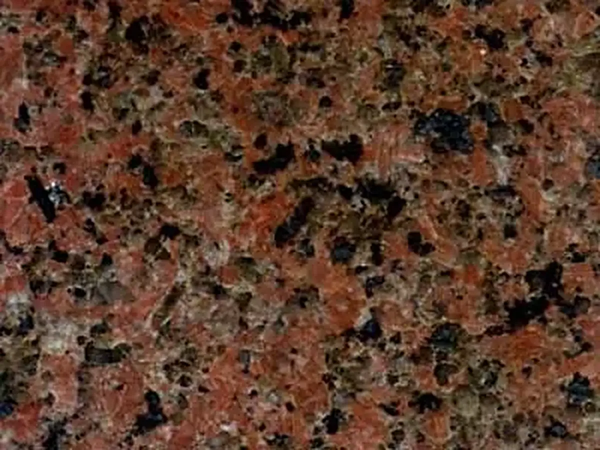 Saolin Hong granite polished sample – Marmi di Carrara – brown, black (1)