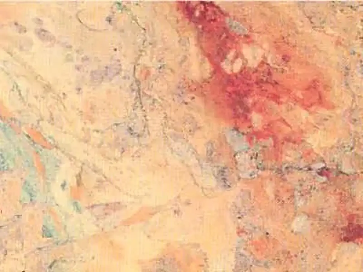 Sarrancolin calcaire, échantillon poli – Marmi di Carrara – beige, ivoire (1)