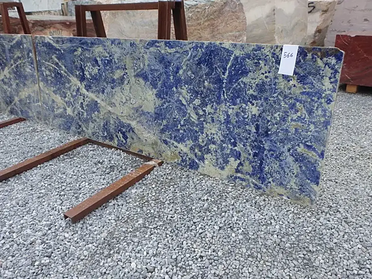 Sodalite Blue mármol, superficie de losa – Marmi di Carrara – gris, gris claro (3)
