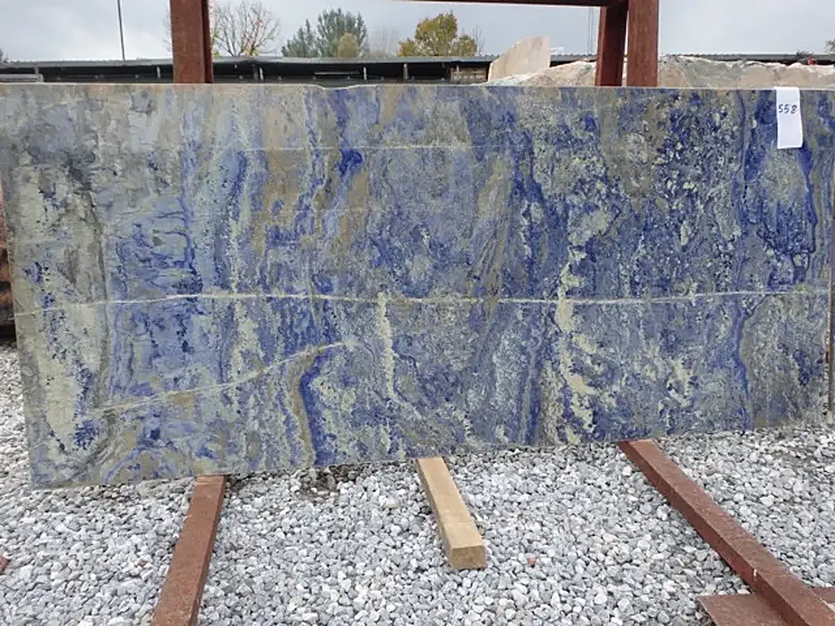 Sodalite Blue marble slab surface – Marmi di Carrara – grey, light grey (5)
