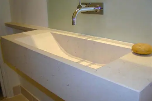 Statuarietto marbre, salle de bains – Marmi di Carrara – gris, beige (40)