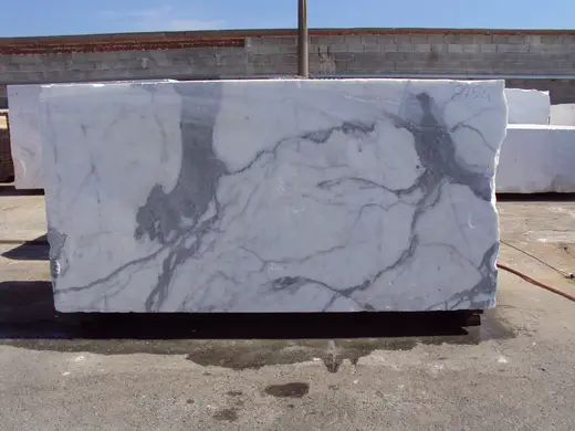 Statuario marbre, surface de dalle – Marmi di Carrara – gris, anthracite (52)