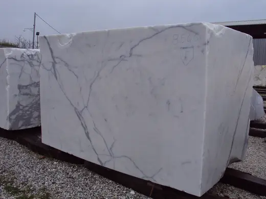Statuario marble quarry block – Marmi di Carrara – grey, charcoal (60)
