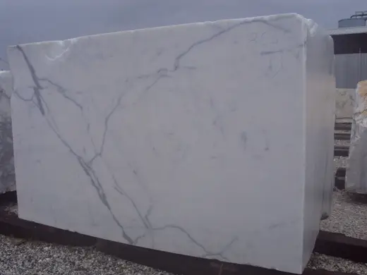 Statuario marble quarry block – Marmi di Carrara – grey, charcoal (63)