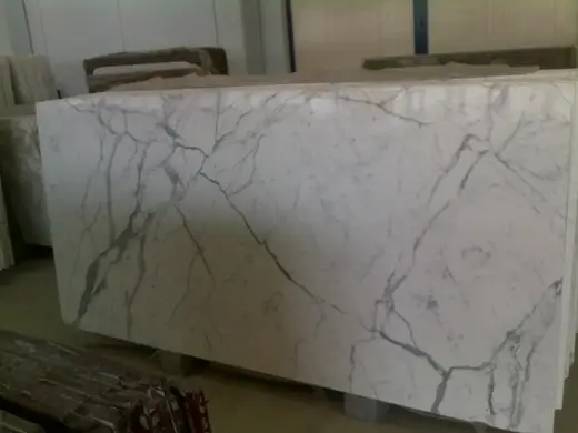 Statuario marble slab surface – Marmi di Carrara – grey, green (64)