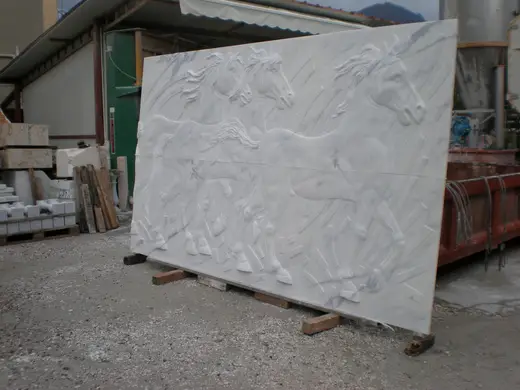 Statuario marbre, surface de dalle – Marmi di Carrara – gris, vert (8)