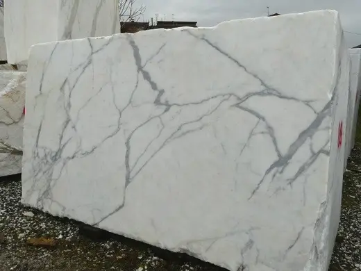 Statuario Extra marble slab surface – Marmi di Carrara – light grey, grey (10)