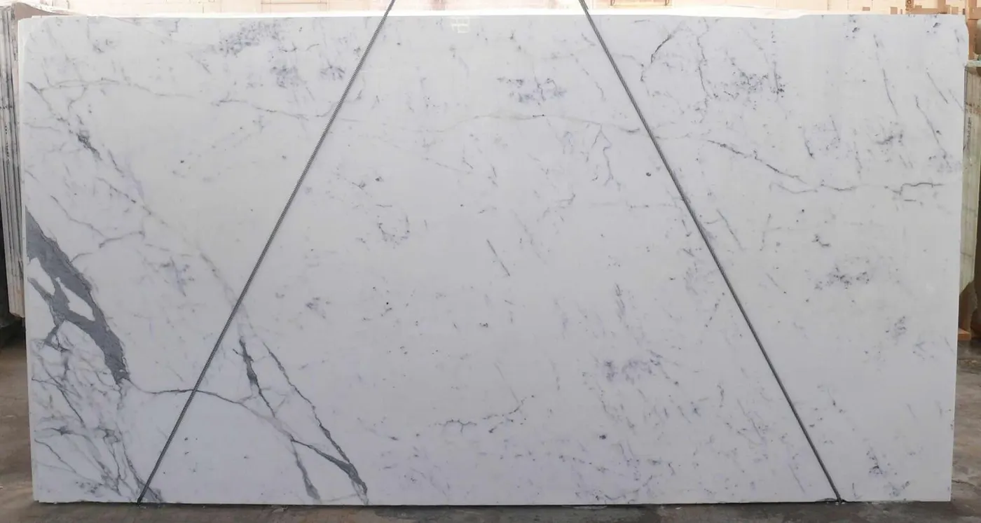Statuario Extra marbre, surface de dalle – Marmi di Carrara – gris clair, ivoire (24)
