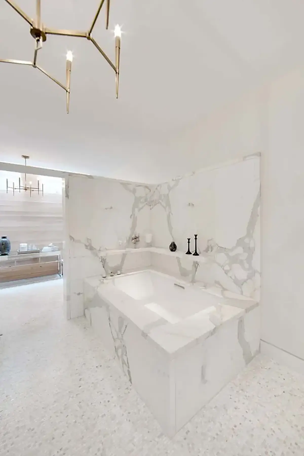 Statuario Extra marbre, détail de surface – Marmi di Carrara – gris clair, ivoire (53)
