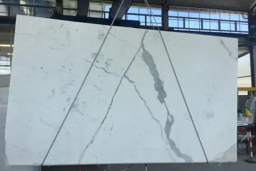 Statuario Extra marble slab surface – Marmi di Carrara – light grey, charcoal (75)