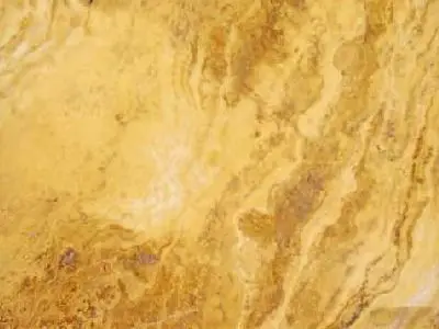 T 101 travertine polished sample – Marmi di Carrara – gold, beige (1)