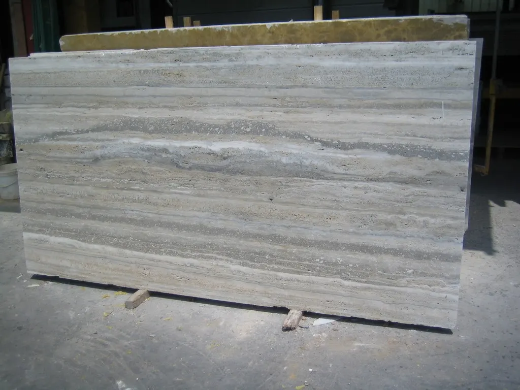 Travertino travertine slab surface – Marmi di Carrara – grey, charcoal (22)