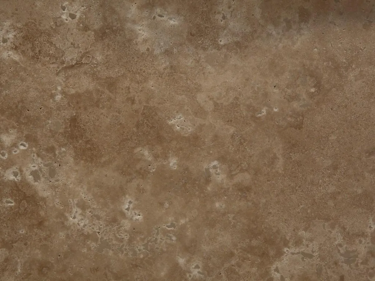 Travertino Noce travertine polished sample – Marmi di Carrara – brown, green (1)