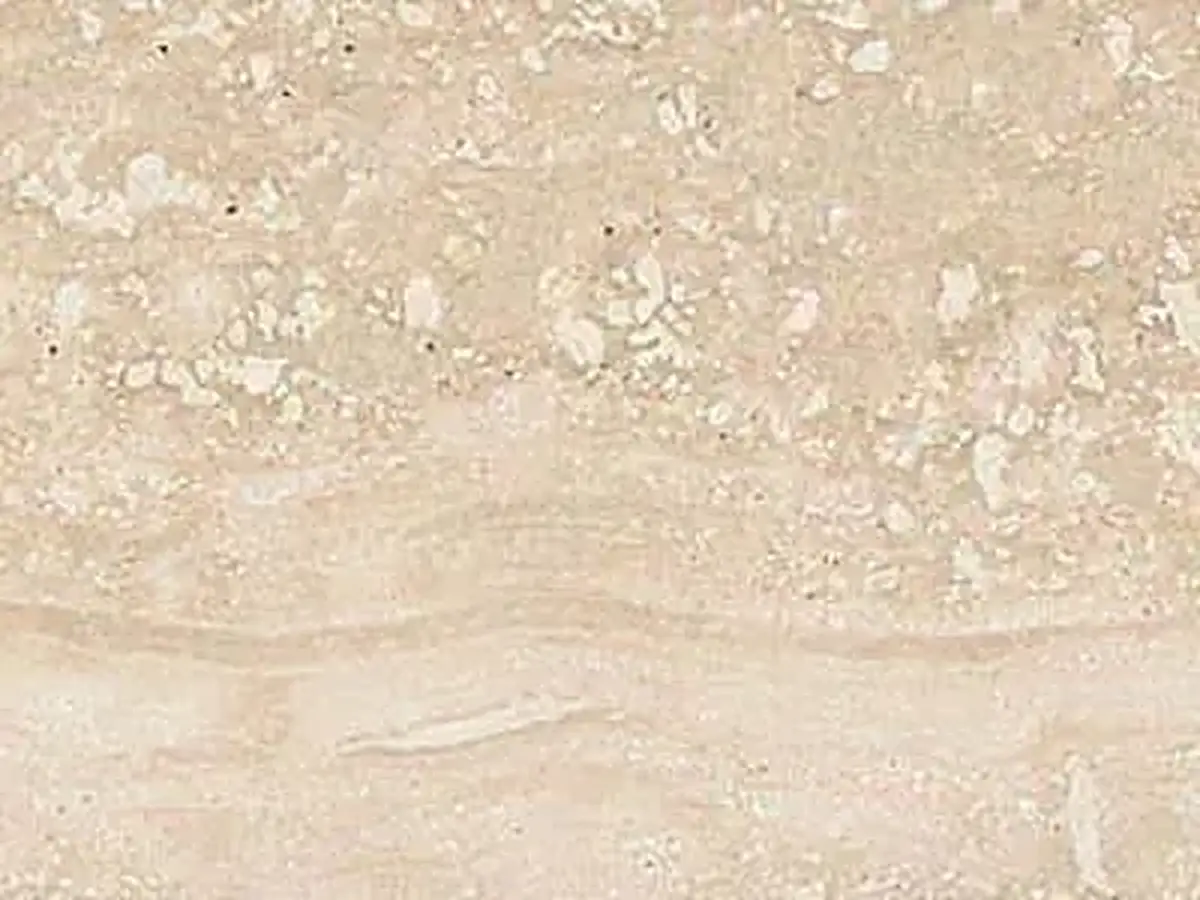 Travertino Romano travertine polished sample – Marmi di Carrara – ivory, beige (1)