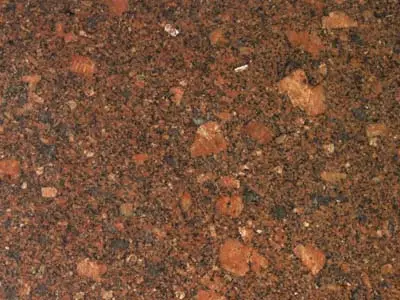 Vermelho Bragança granite polished sample – Marmi di Carrara – brown, rust red (1)