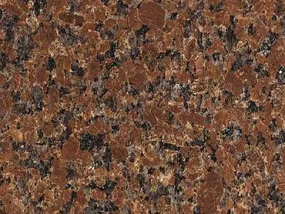 Vermelho Brasilia granite polished sample – Marmi di Carrara – brown, charcoal (1)