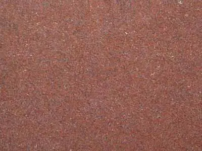 Vermelho Coral granite polished sample – Marmi di Carrara – rust red, brown (1)
