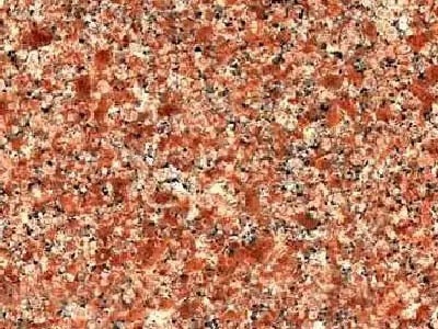 Vermillion granito, muestra pulida – Marmi di Carrara – dorado, rojo óxido (1)