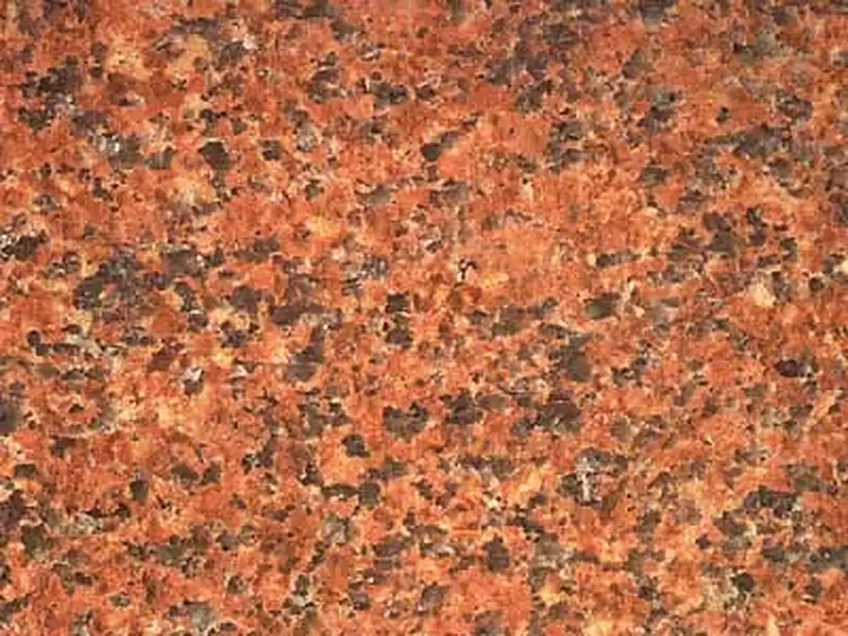 Viamao Granit, polierte Probe – Marmi di Carrara – gold, rostrot (1)